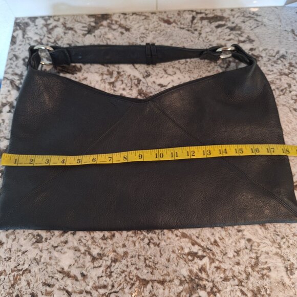 Biacci  Black Soft Leather Shoulder Bag, - Picture 10 of 11